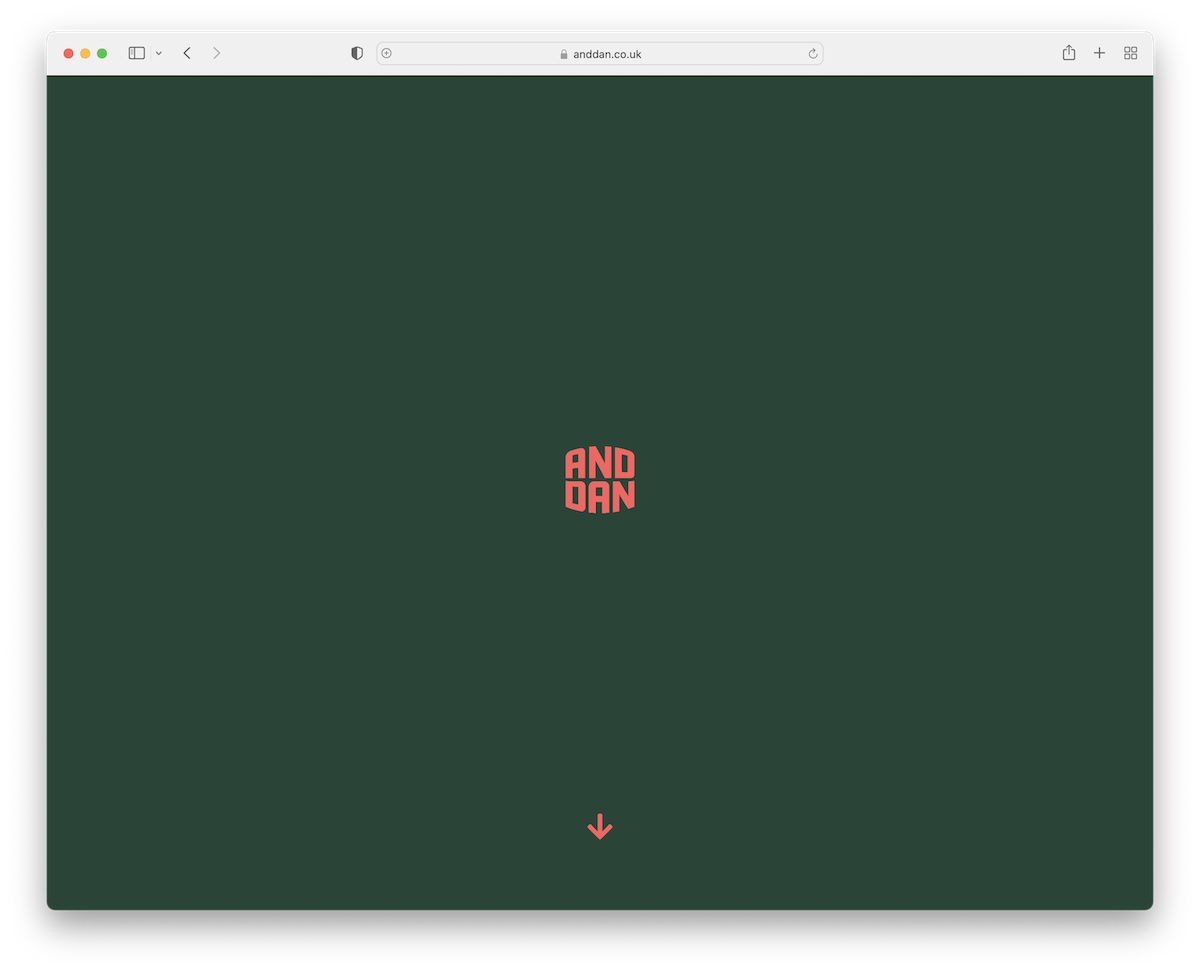 anddan webflow website