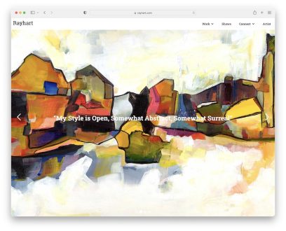 artist portfolio websites