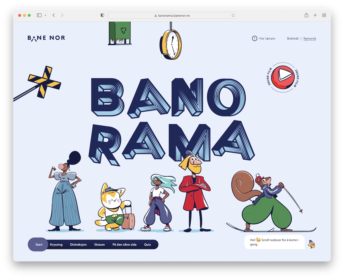 banorama one page website