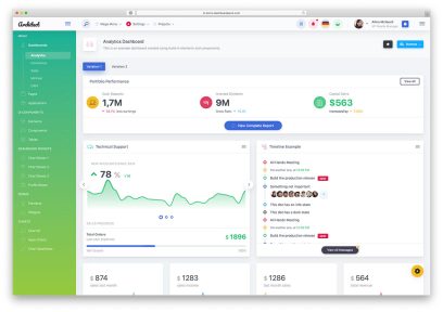 best free bootstrap admin dashboard templates