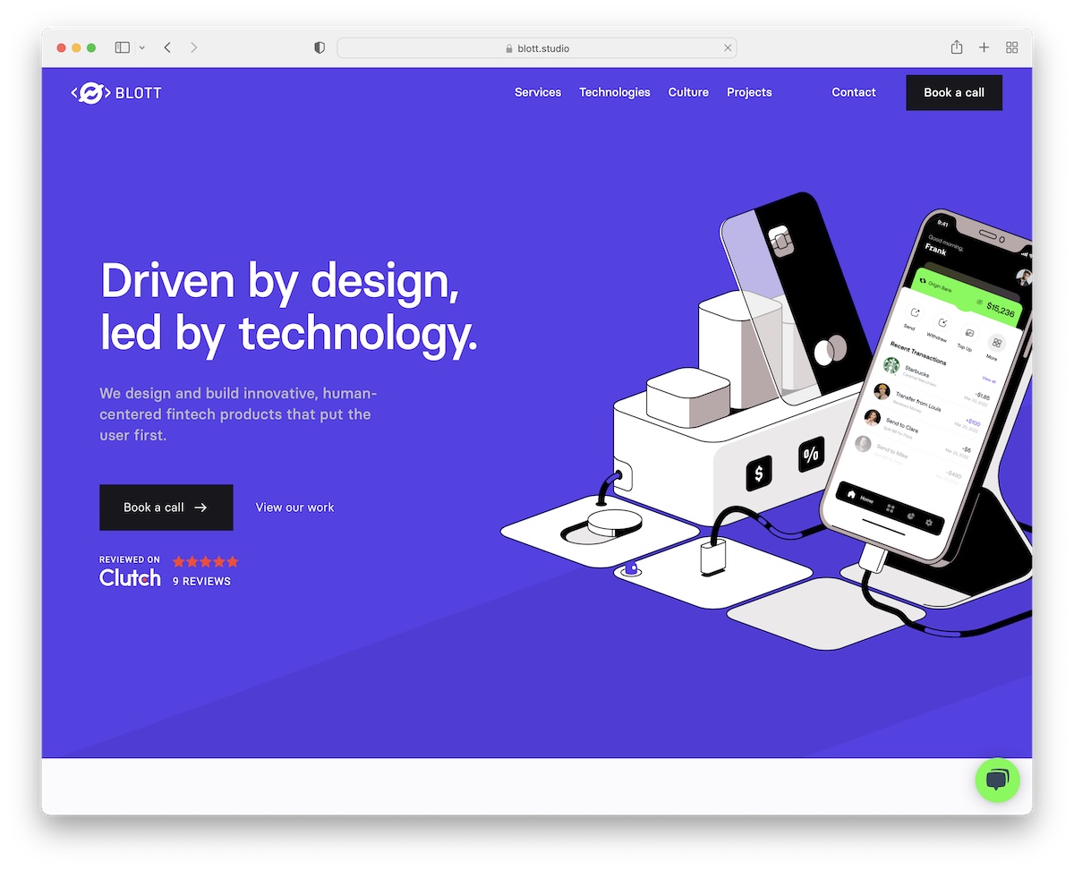 blott webflow website