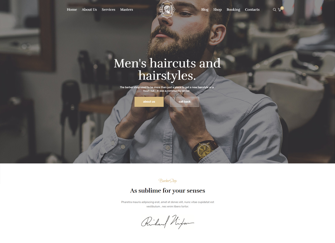 CutStyle - Barber & Barber Shop WordPress Theme