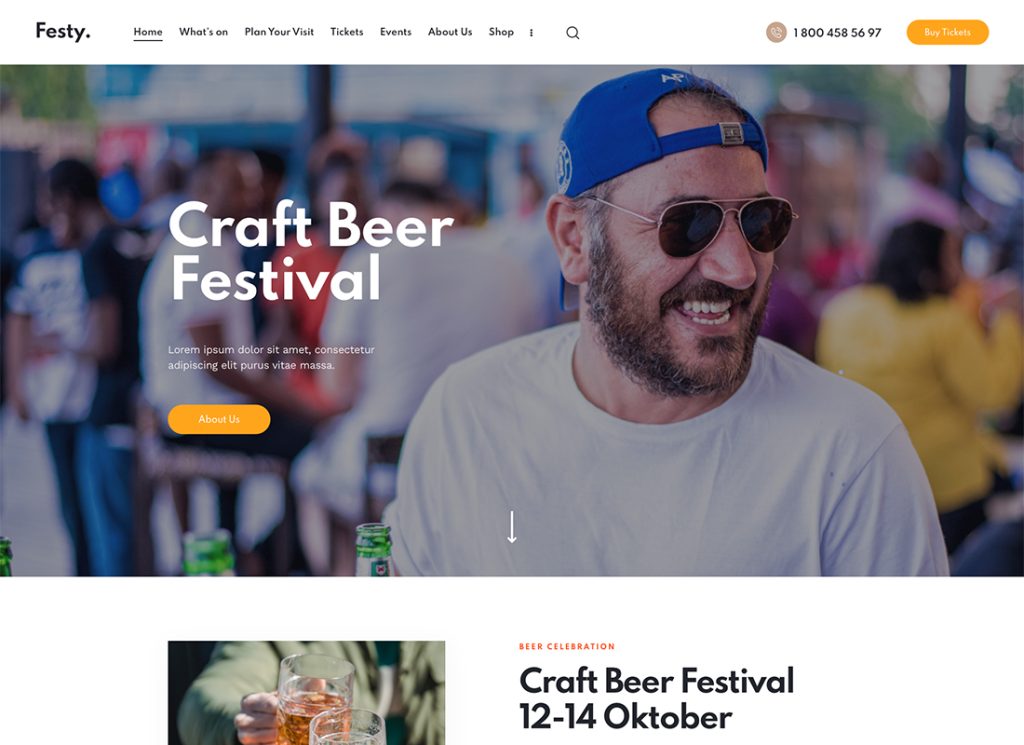 Festy - Theme Park, Circus & Festival WordPress Theme