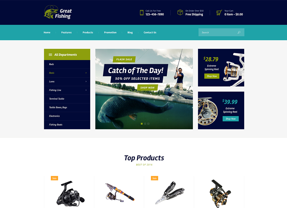 Fishing and Hunting WordPress Theme