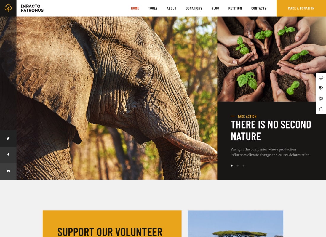 Impacto Patronus | Petitions & Social Activism WordPress Theme