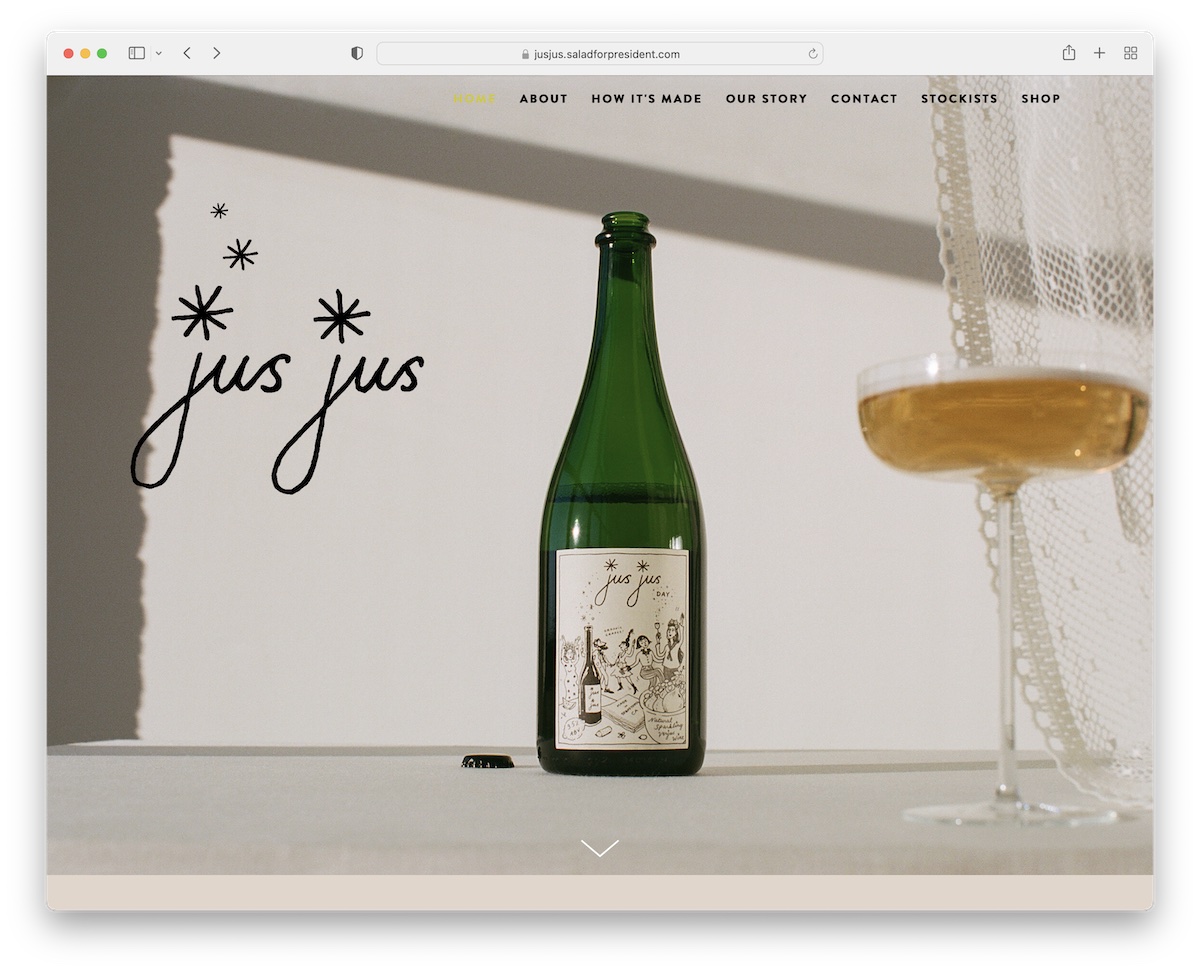jus jus food website
