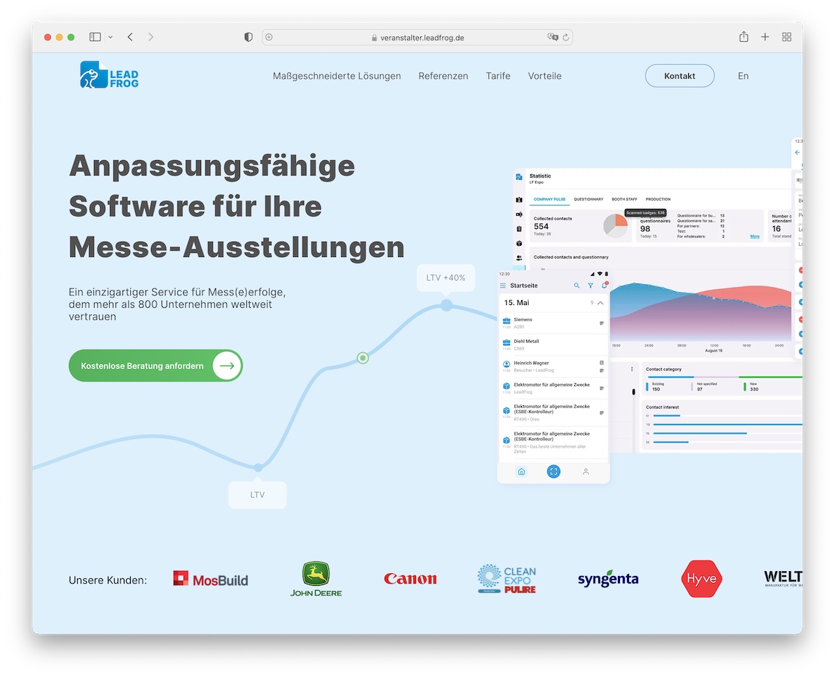 leadfrog tilda website