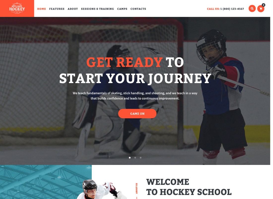 Let's Play | Hockey School & Winter Sports WordPress Theme
