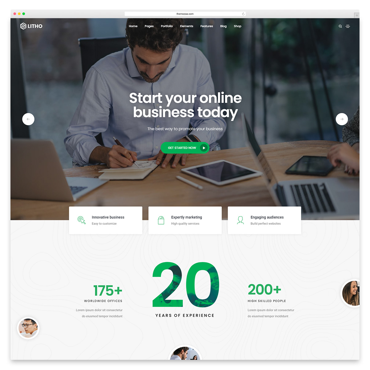 litho fast loading wordpress theme