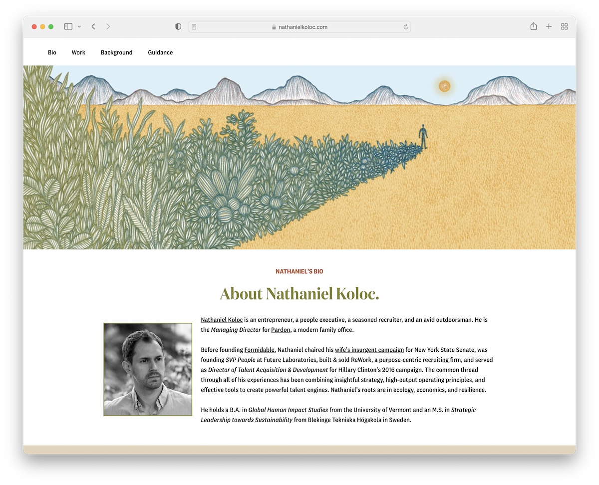 nathaniel koloc resume website