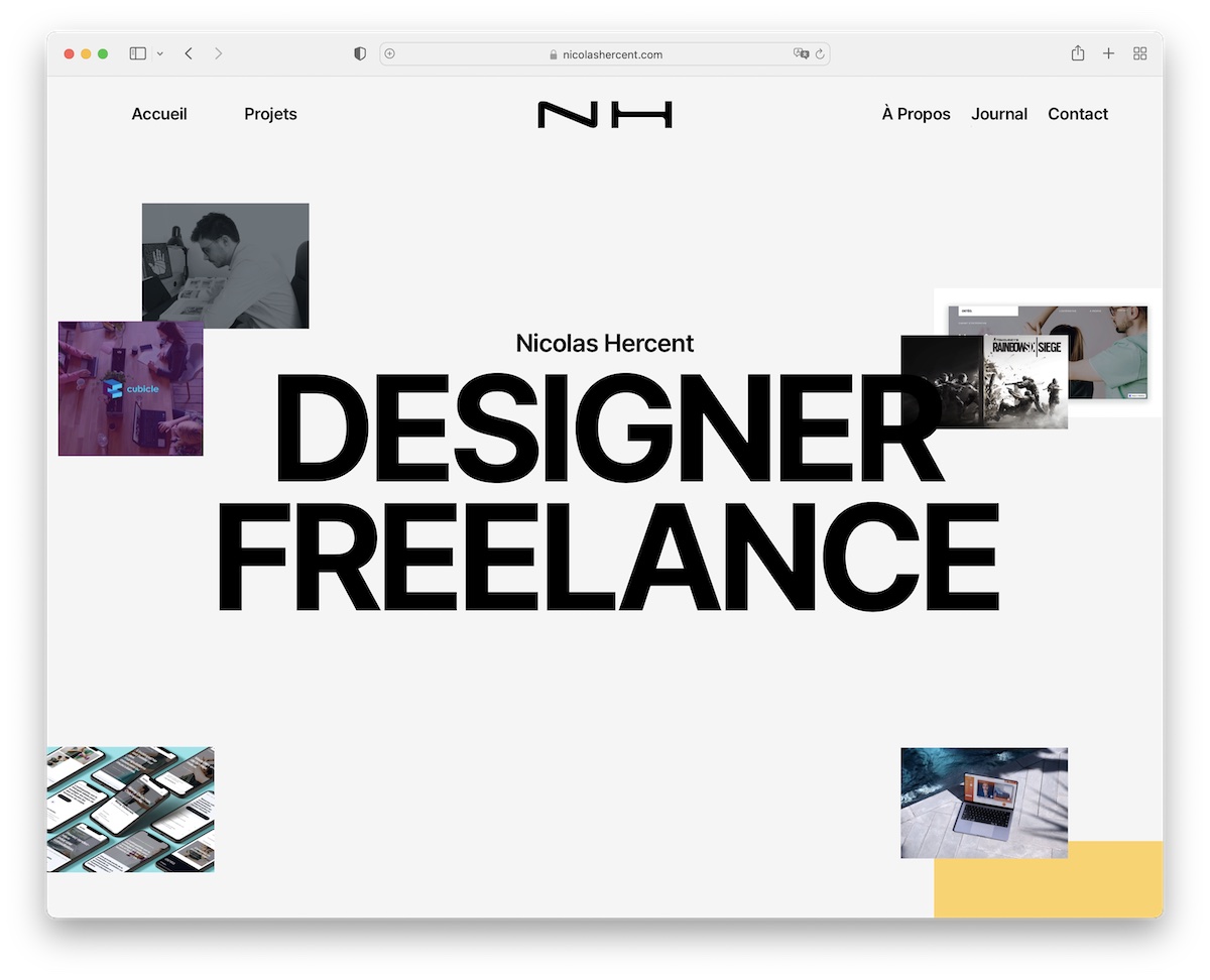 nicolas hercent webflow website