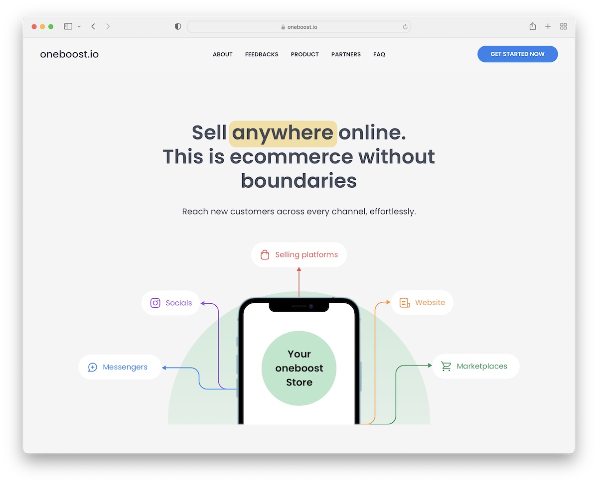oneboost tilda website