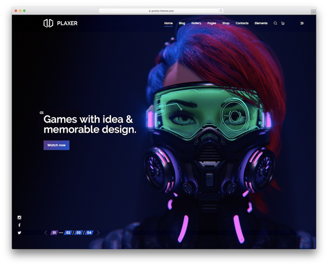 plaxer esports website template
