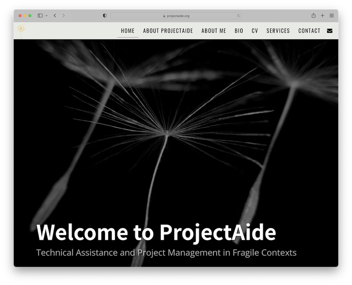 projectaide site123 website