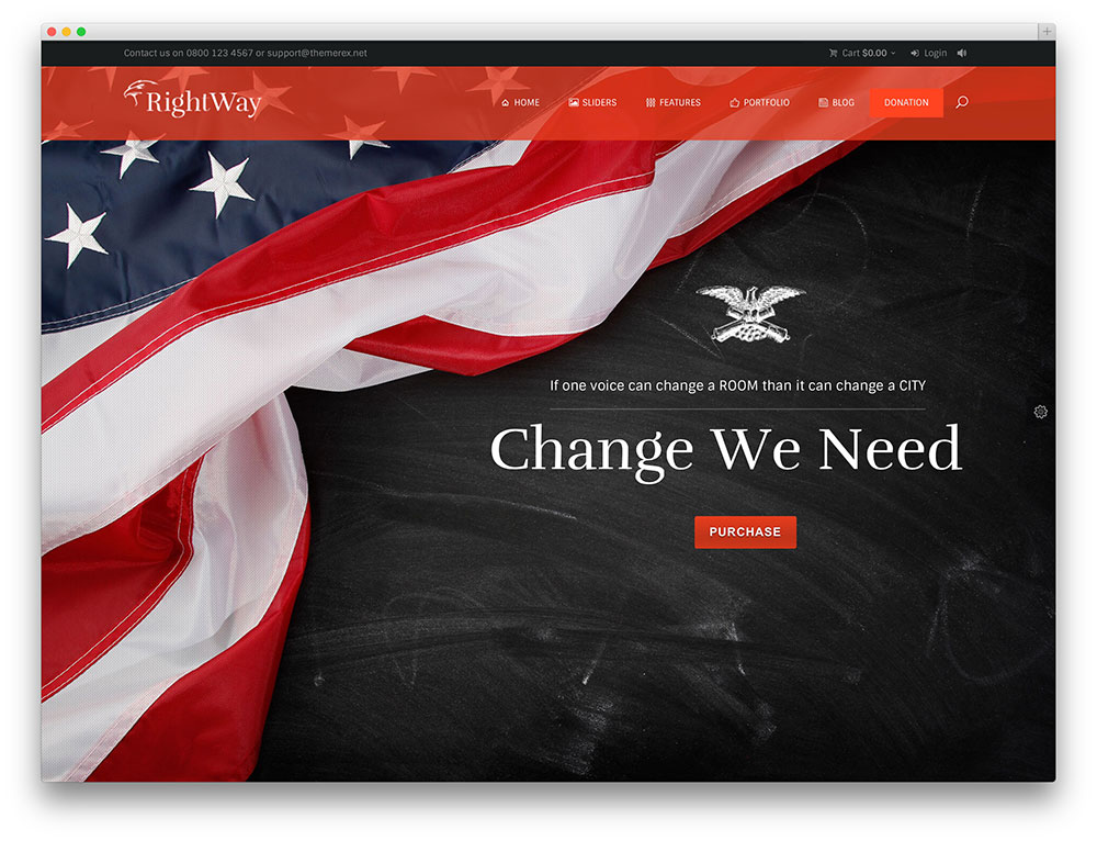 right way - creative political theme