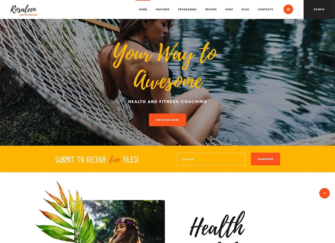Rosaleen - Health Coach, Speaker & Motivation WordPress Theme