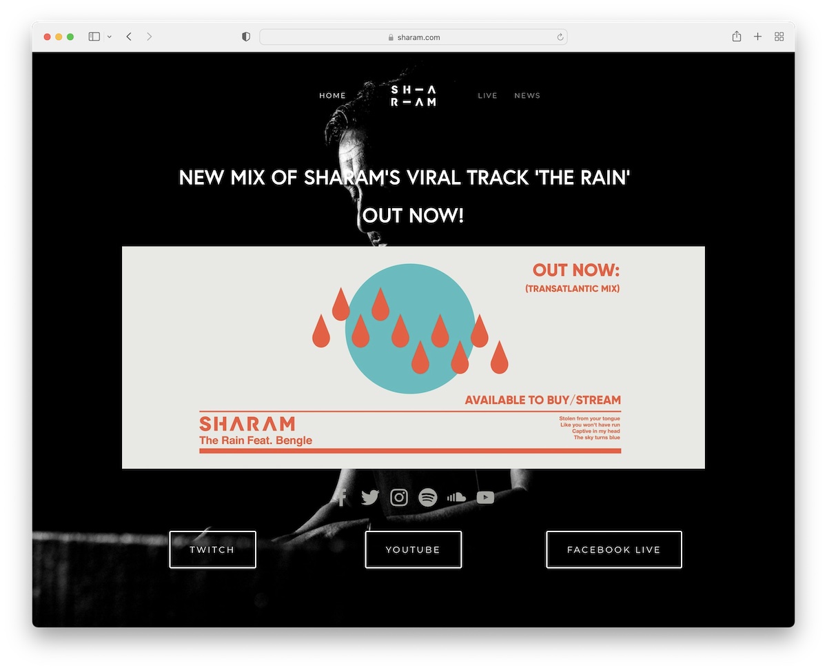 sharam dj website
