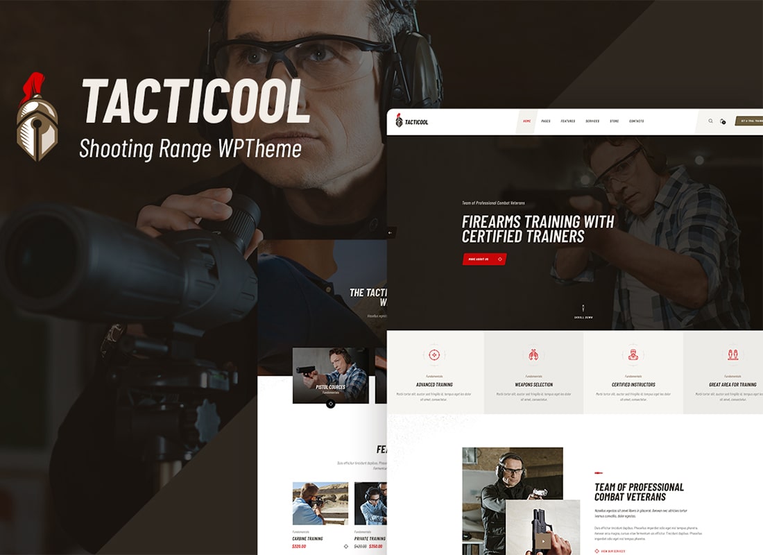 Tacticool | Shooting Range & Gun Store WordPress Theme