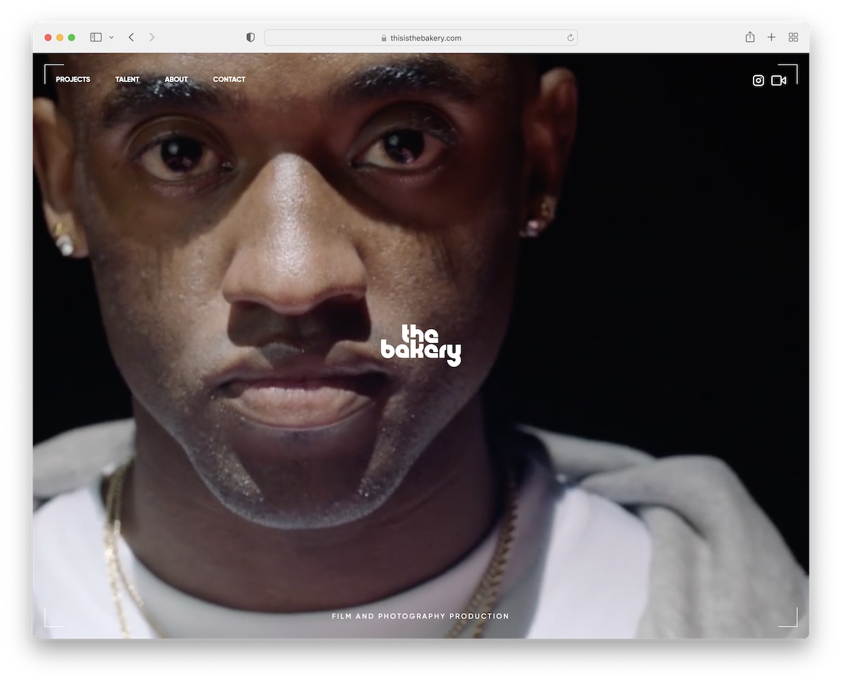 the bakery webflow website
