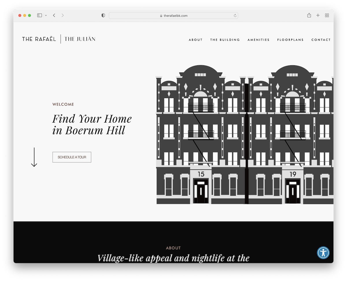 the rafael one page website