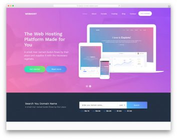 webhost free template