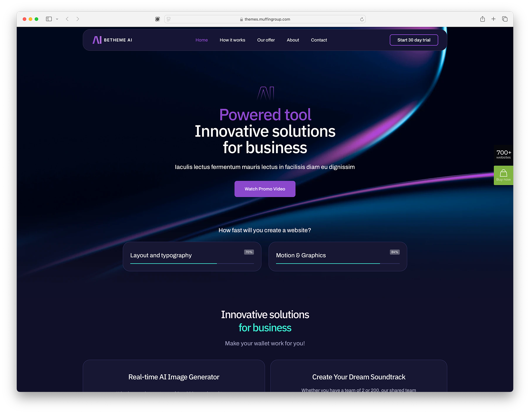BeTheme - flat design WordPress theme