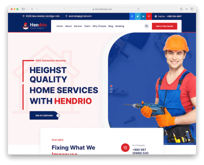 handyman website templates