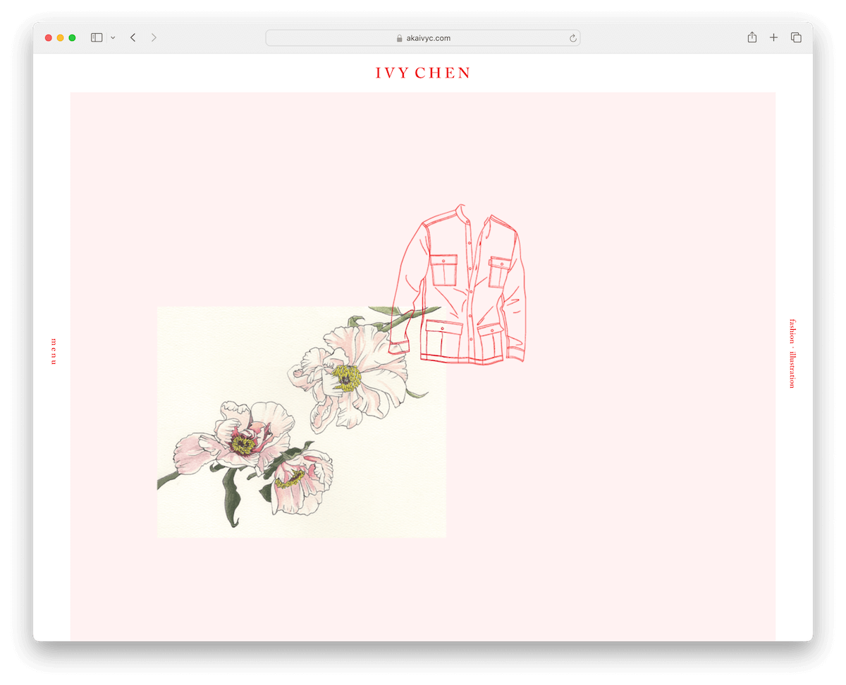 ivy chen wix portfolio example