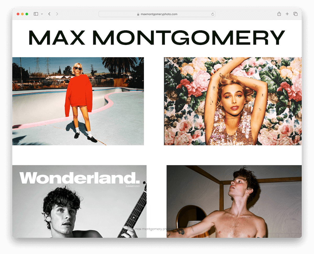 max montgomery wix portfolio example