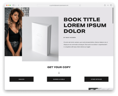 squarespace writer templates