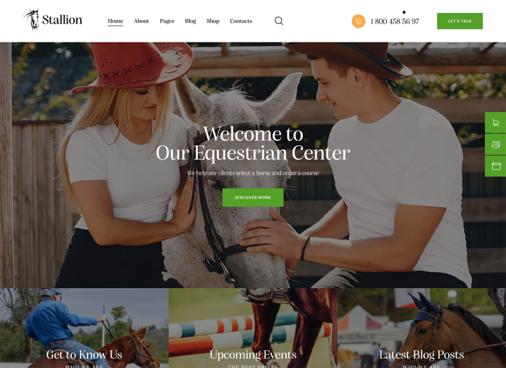 Stallion - An Equestrian Club and Horse Riding School WordPess Theme